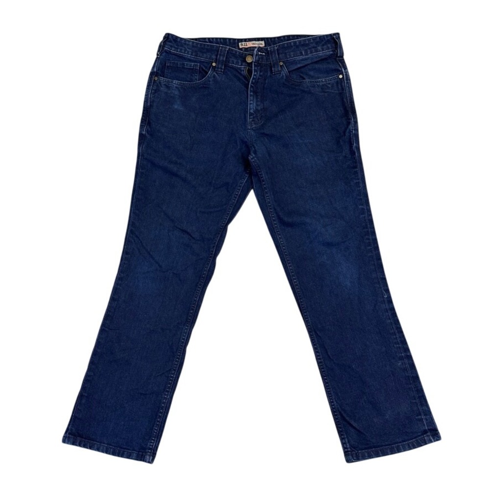 5.11 Tactical Defender-Flex Slim Fit Jeans Mens 33x28 Dark Indigo Blue Denim